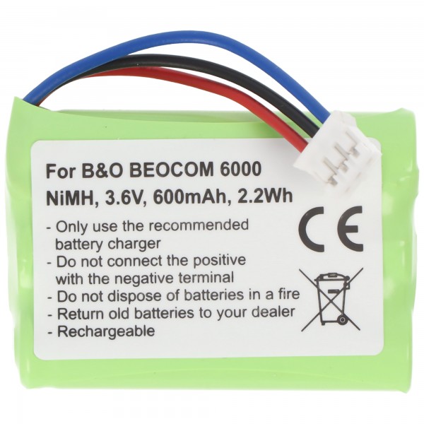 AccuCell-batterij geschikt voor BANG & OLUFSEN M6000, Beocom M6000