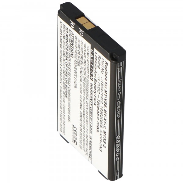 AccuCell-batterij geschikt voor Vodafone Simply VS1-batterij, Simply VS2
