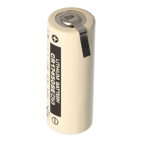 Sanyo lithiumbatterij CR17450SE maat A, met soldeerplaatje Z-vorm