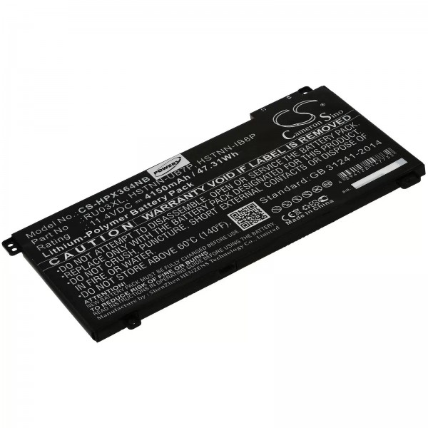 Accu geschikt voor laptop HP ProBook x360 440 G1 / type HSTNN-LB8K / RU03XL etc. - 11,4V - 4150 mAh