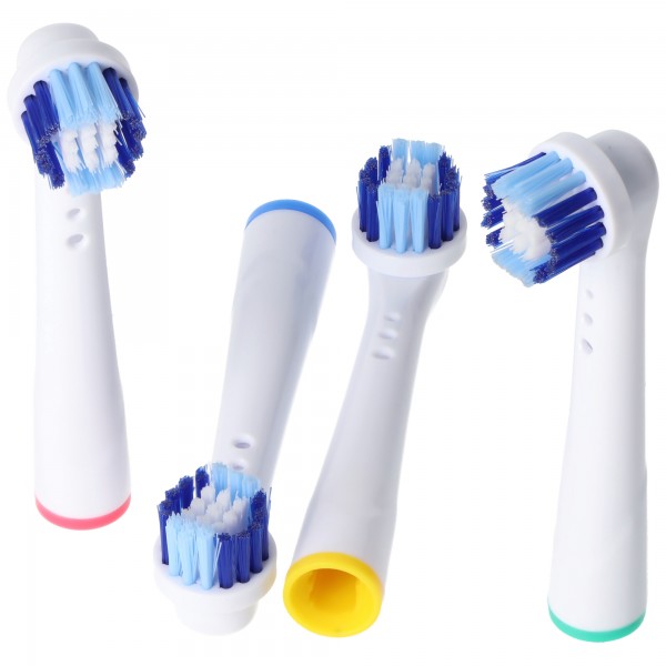 4 stuks reinigingsborstel V2 vervangende opzetborstels voor elektrische tandenborstels van Oral-B, geschikt voor bijvoorbeeld Oral-B D10, D12, D16, D12 en vele andere Oral-B modellen
