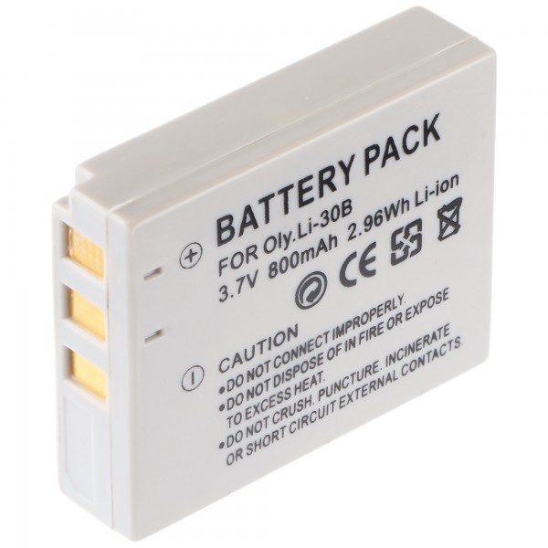 AccuCell-batterij geschikt voor Olympus LI-30B, Mju mini Digital