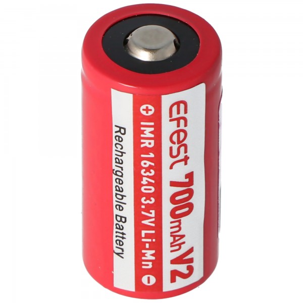 Efest IMR 16340 V2 700 mAh 3,7 V (positieve pool verhoogd) Li-ionbatterij