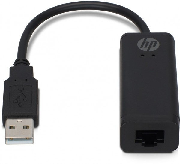 HP netwerkadapter - USB-A naar RJ45 vrouwelijk - Sluit uw Ultrabook aan op een bekabeld lokaal netwerk