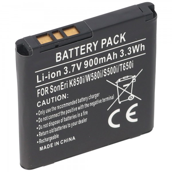 Batterij geschikt voor de Sony Ericsson BST-38 batterij