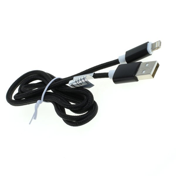 USB-gegevenskabel voor Apple iPhone XS, iPhone XS Max, iPhone XR, innovatieve 2in1-connector voor iPhone en Micro USB, ongeveer 1 meter lang, zwart