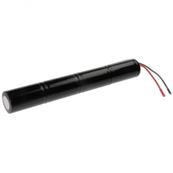 Batterij noodverlichting L1x4 Saft VNT D met kabel 10cm met open draad 4,8V, 4000mAh