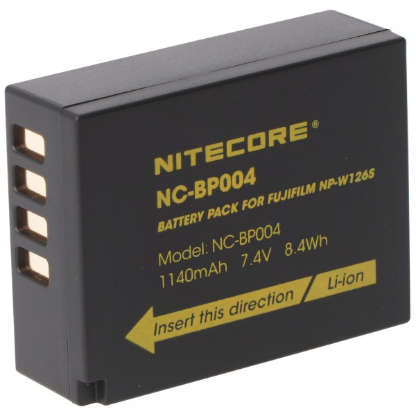 Nitecore NP-W126S camerabatterij voor Fujifilm