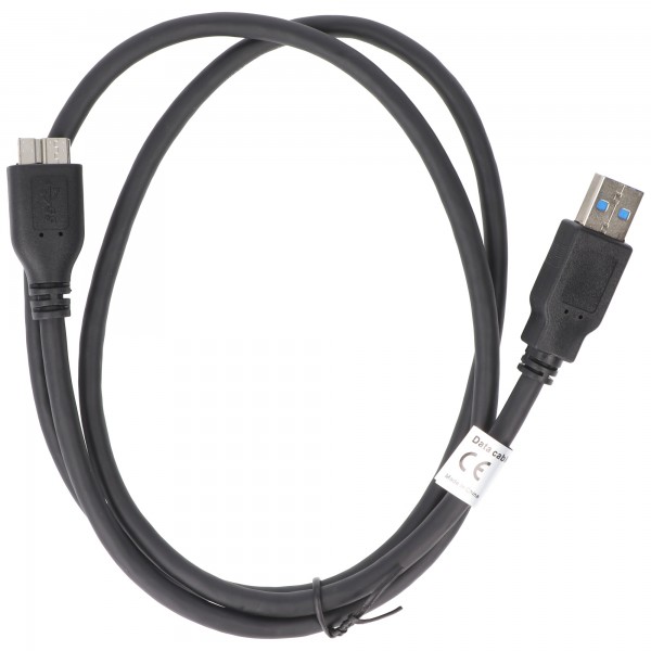 AccuCell datakabel compatibel met Micro-USB 3.0 - 1,0 m - zwart