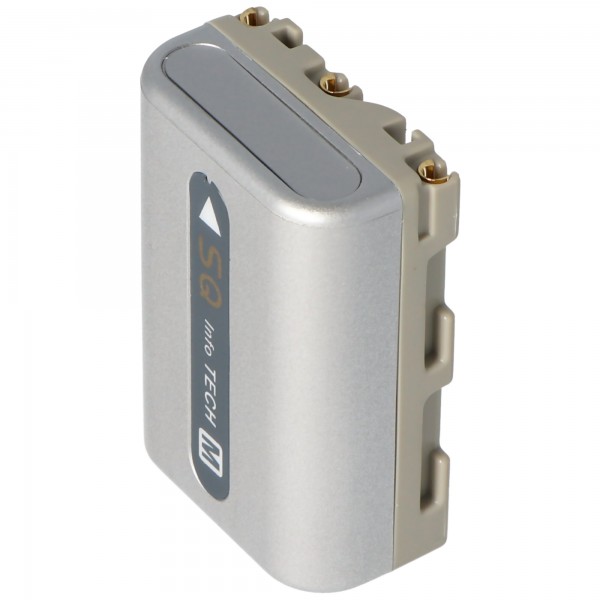 AccuCell-batterij geschikt voor Sony NP-FM50, NP-FM51 batterij zilver