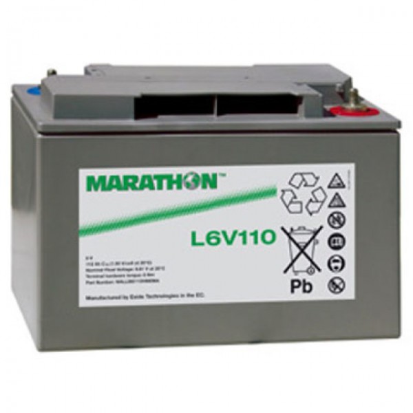 Exide Marathon L6V110 loodbatterij met M8-schroefverbinding 6V, 112000mAh