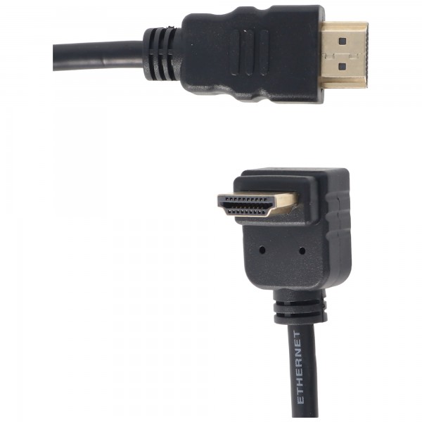 High Speed HDMI ™ -kabel met 270 graden connector, HDMI-kabel met Ethernet