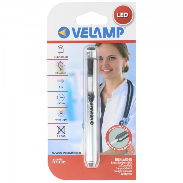 Velamp PENLITE LED: penlamp 0,5W LED + pen voor tablet / smartphone