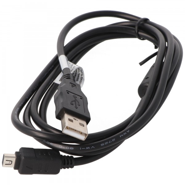 USB-kabel geschikt voor de Olympus CB-USB6 USB-kabel voor gegevensoverdracht