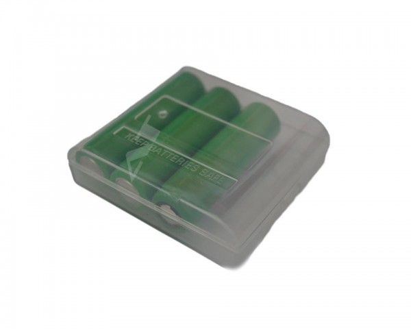 Plastic doos voor 4x 14500 transparant (beschermd)