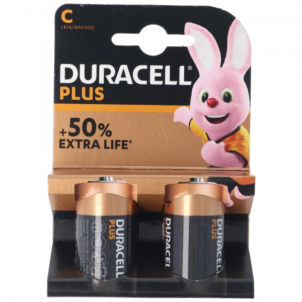 DURACELL Plus Baby / C / LR14 2-pack